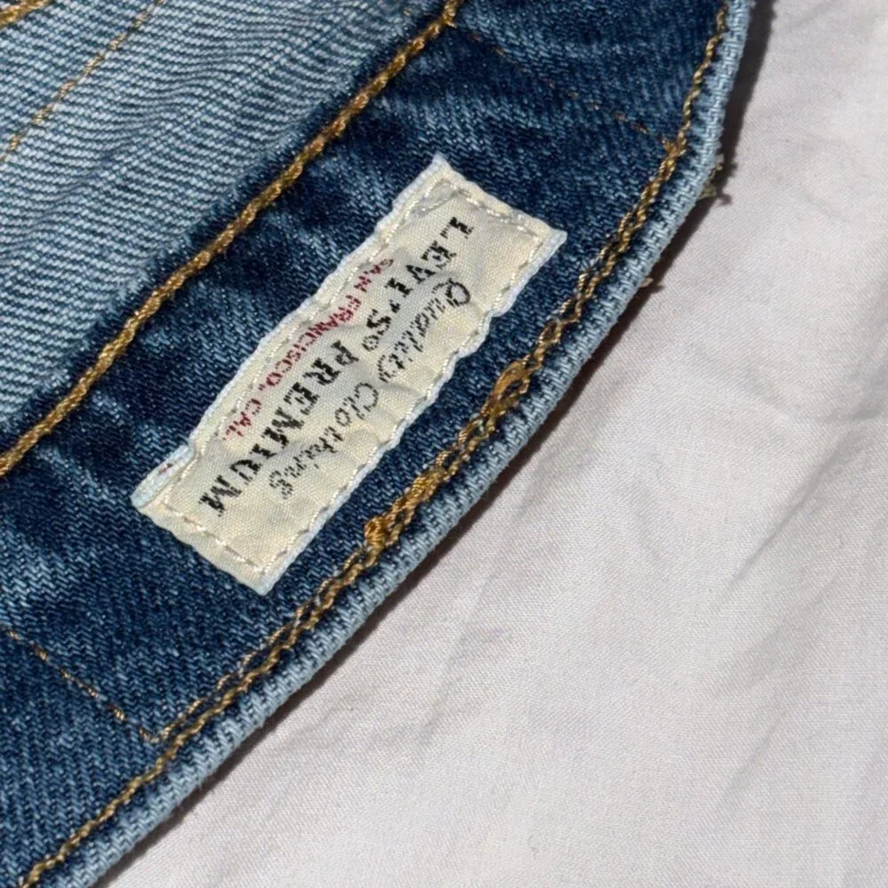 Men Levis Premium 511 Slim Fit Jeans Dark Indigo Wash Durable Denim 28 x 32 - Picture 9 of 14